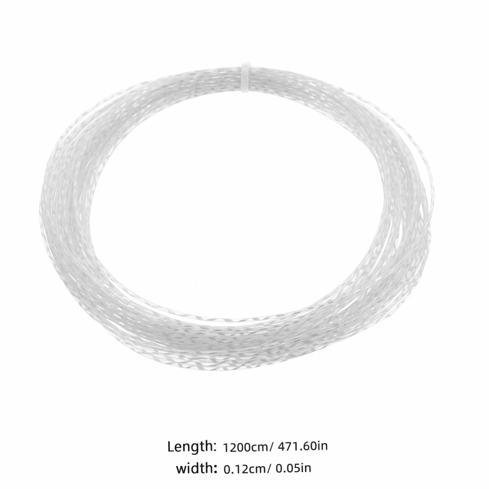 Toyvian Cuerda de Reemplazo para Pala de Bádminton de Nailon Blanco, Fácil de Usar, Adecuada para Entrenamiento de Principiantes, Resistente y Amortiguadora