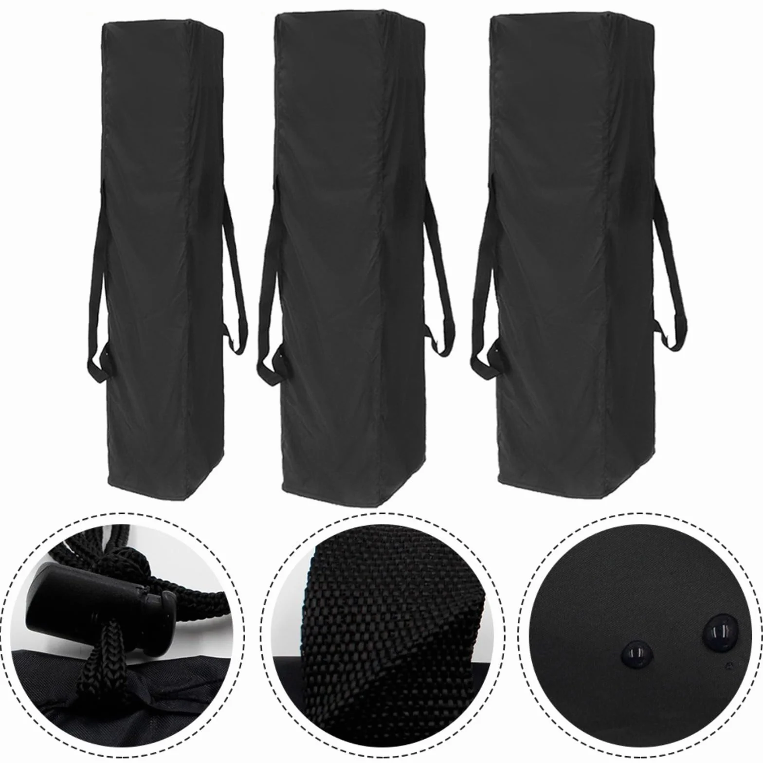 FACAIIO Bolsa de almacenamiento para tienda de campaña, bolsa de transporte de poliéster resistente al agua con asa y cuerda ajustable para camping y picnic (S 140 x 34 x 34 cm)