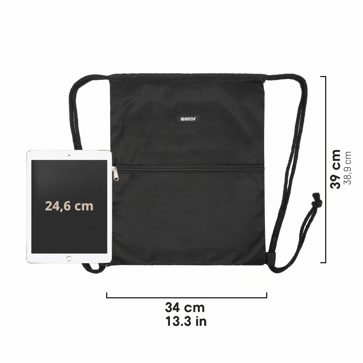 WANDF Mochila de Cuerdas Bolsa de Gimnasio para Mujer Hombre