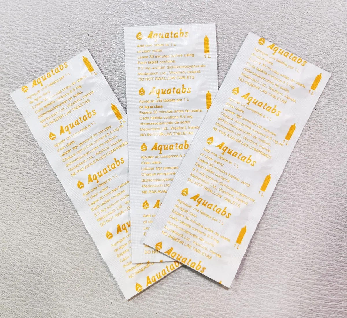 PASTILLAS PARA POTABILIZAR AGUA (30 unidades)