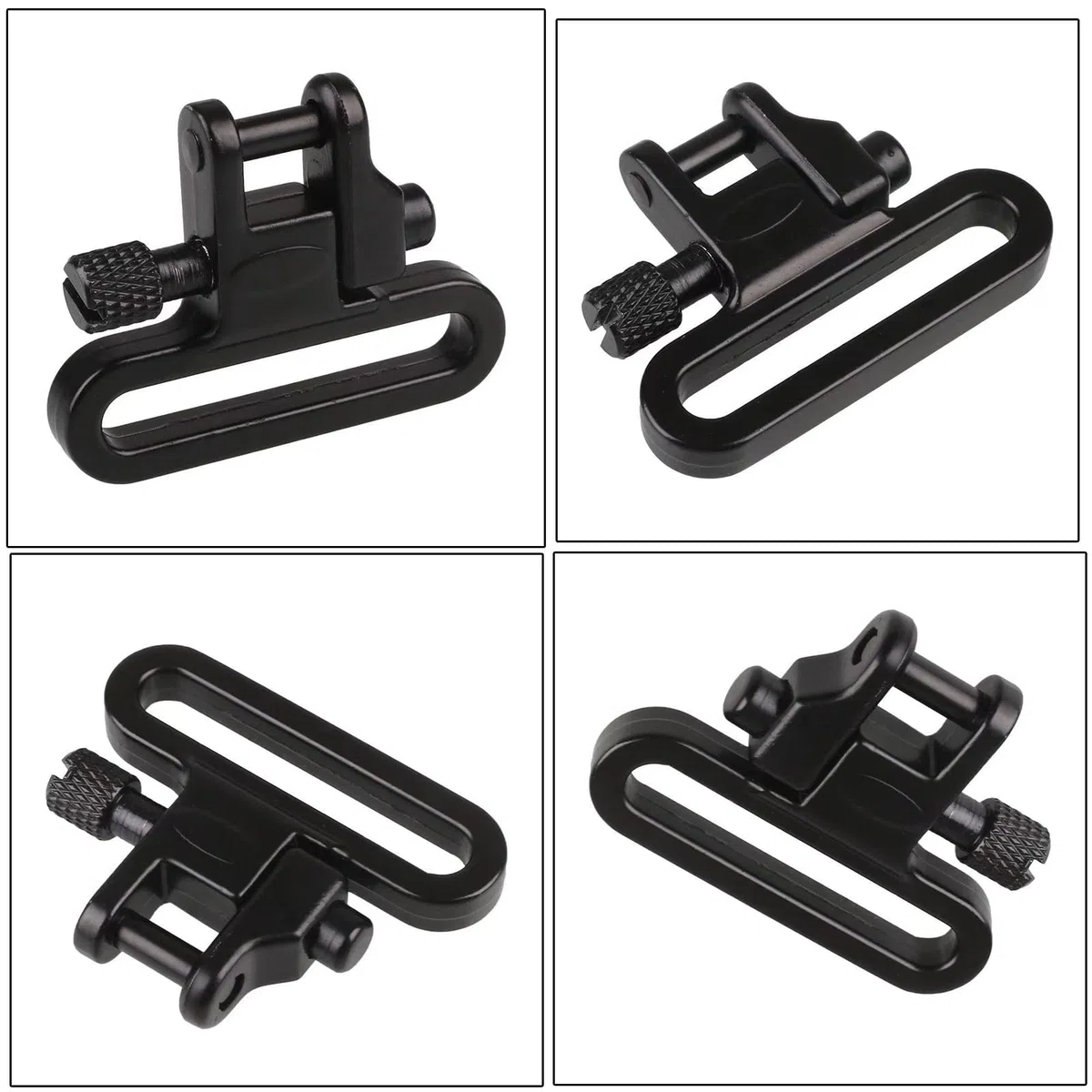 Quick Release Sling Swivel Soporte Adaptador Metal Rápido Pistola Desmontable Correa Sling Montaje Anillo, Eslabón Giratorio Tactical Bolt Studs Tornillos Giratorios Resistentes para Máquina
