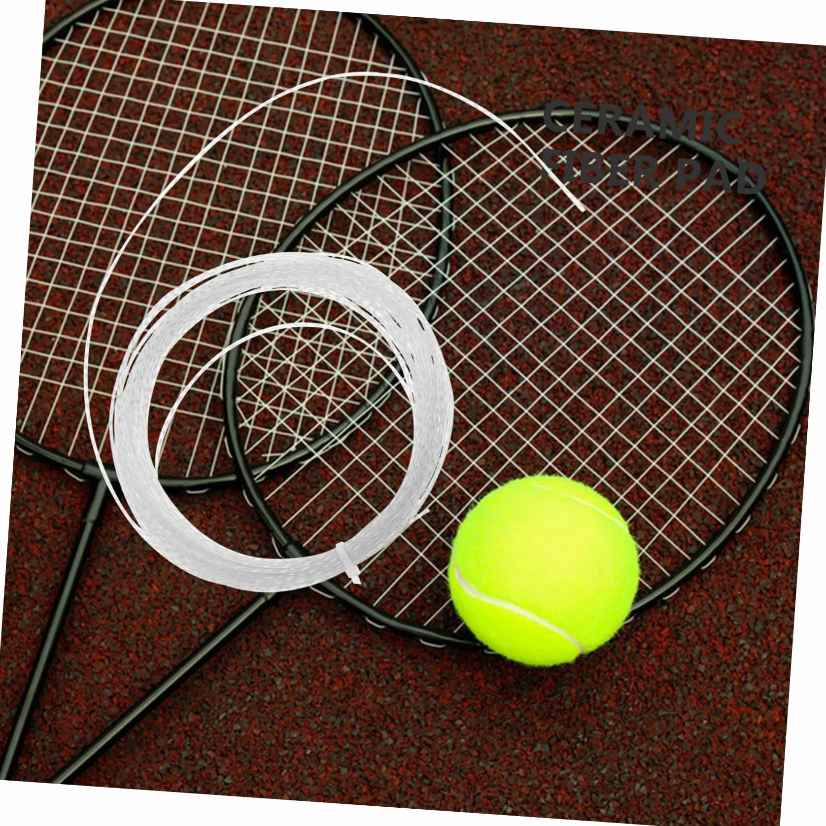Toyvian Cuerda de Reemplazo para Pala de Bádminton de Nailon Blanco, Fácil de Usar, Adecuada para Entrenamiento de Principiantes, Resistente y Amortiguadora