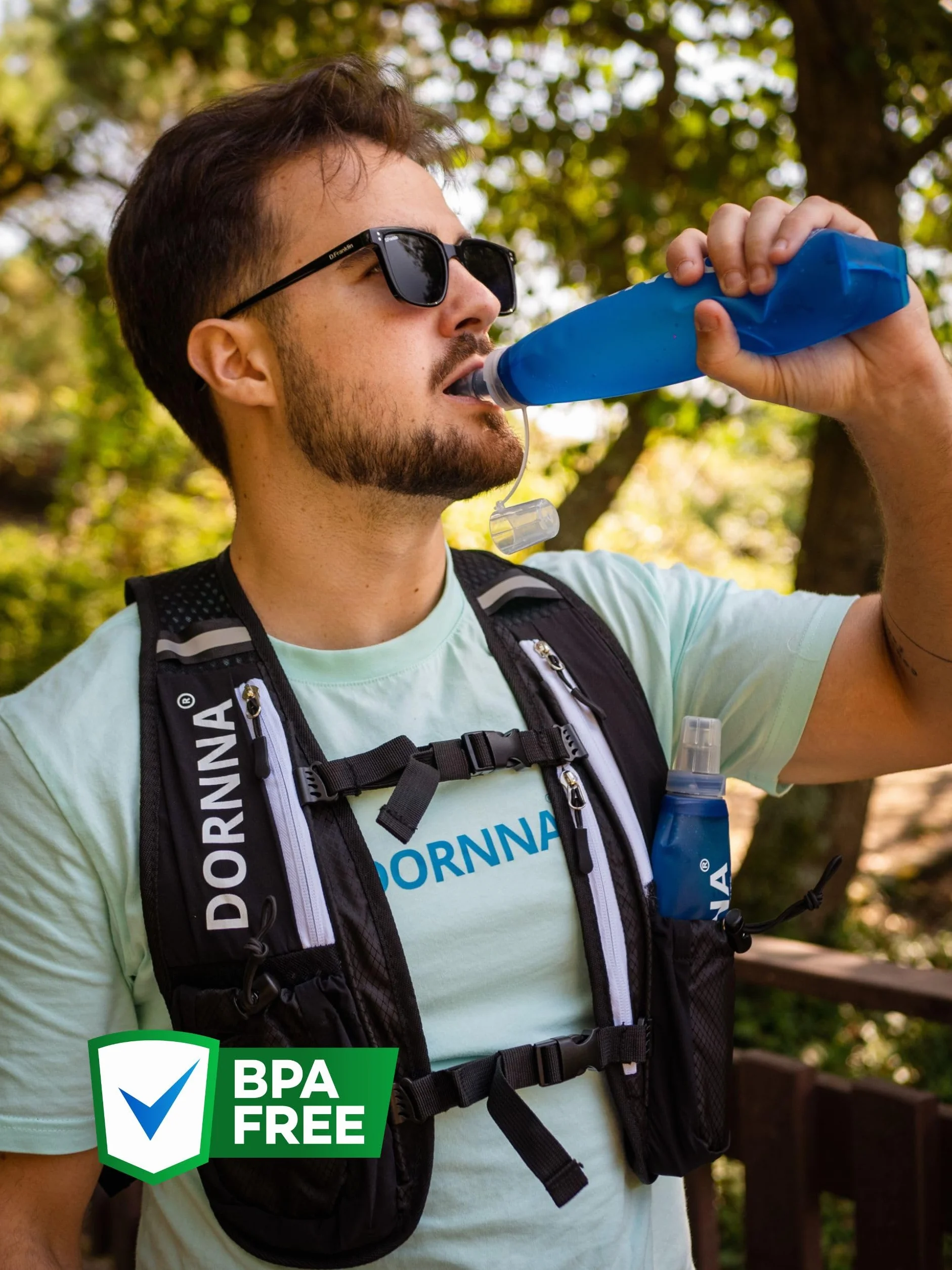 Soft Flask 500ml 2-Pack BPA Free Botella de Hidratación para Running