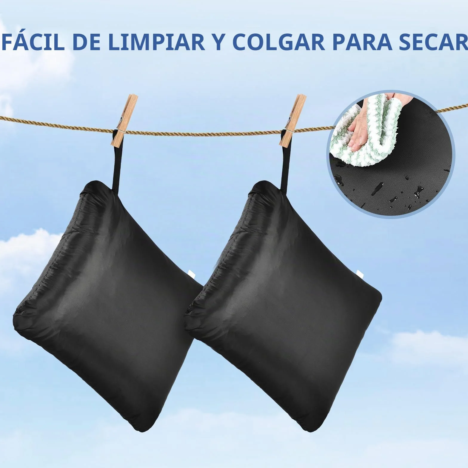 Bolsa Ropa Mojada 50x60CM Reutilizable con Cremallera Impermeable Wet Bag para Viaje Piscina Gimnasio