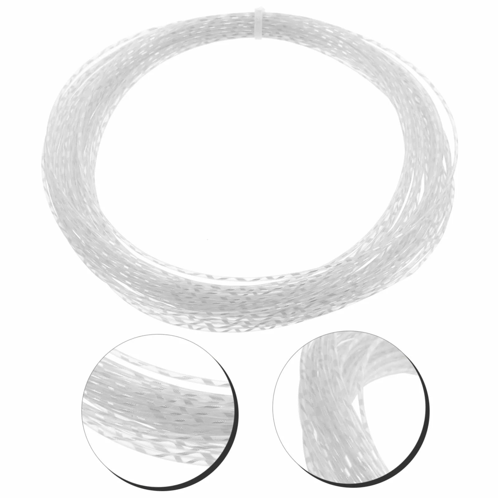 Toyvian Cuerda de Reemplazo para Pala de Bádminton de Nailon Blanco, Fácil de Usar, Adecuada para Entrenamiento de Principiantes, Resistente y Amortiguadora