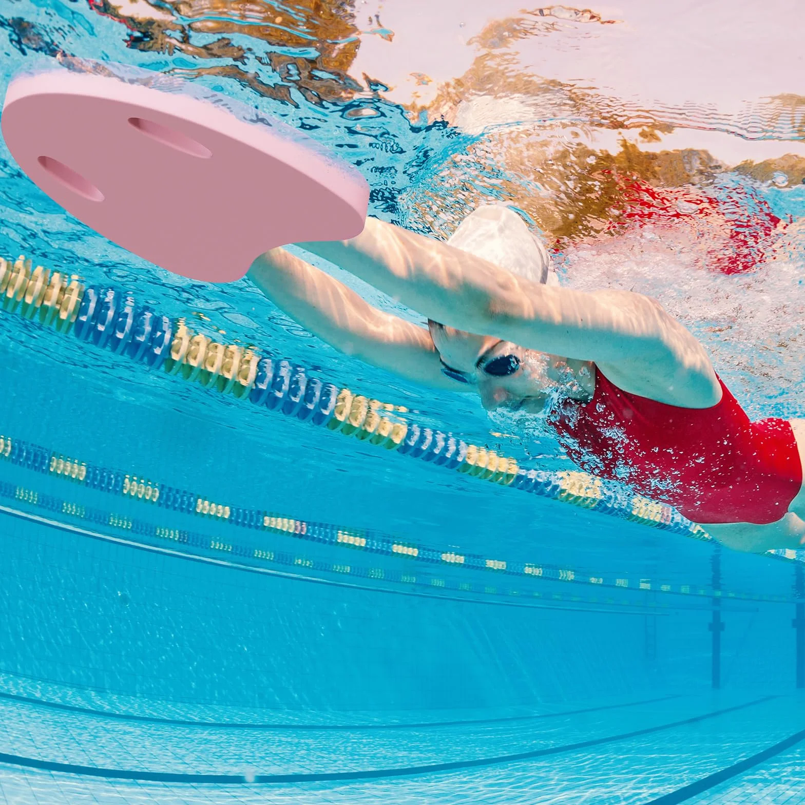 Flintronic Tabla de Natación para Niños, Flotador Ligero Seguro, Equipo Auxiliar de Ejercicio en Piscina, Ayuda de Entrenamiento Fuerza de Piernas, con Patrón Lindo, para Principiantes