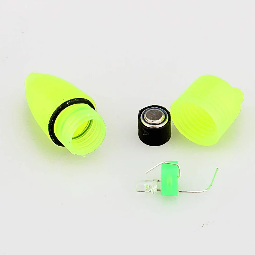 Nikou Alarma de Pesca - Campanas de Pesca Accesorios para Pescar de Noche Punta de la Varilla Clip de luz LED Varilla de Campanas Dobles Indicador de mordida Indicador Alarma