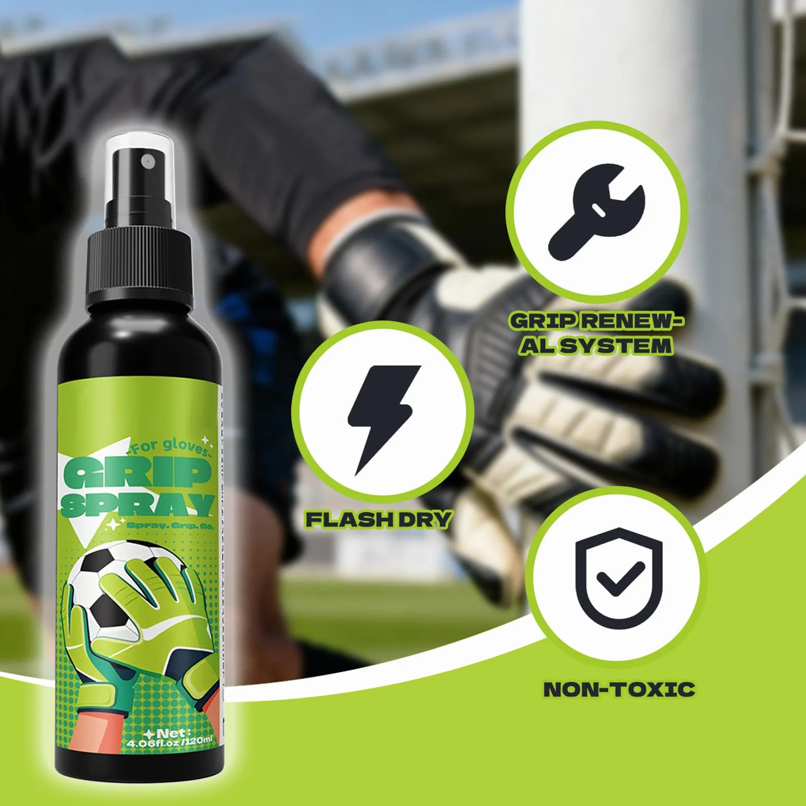 Genérico Spray Antideslizante para Calzado, Adherente para Guantes de Portero - Deportes Entrenamiento Gimnasio