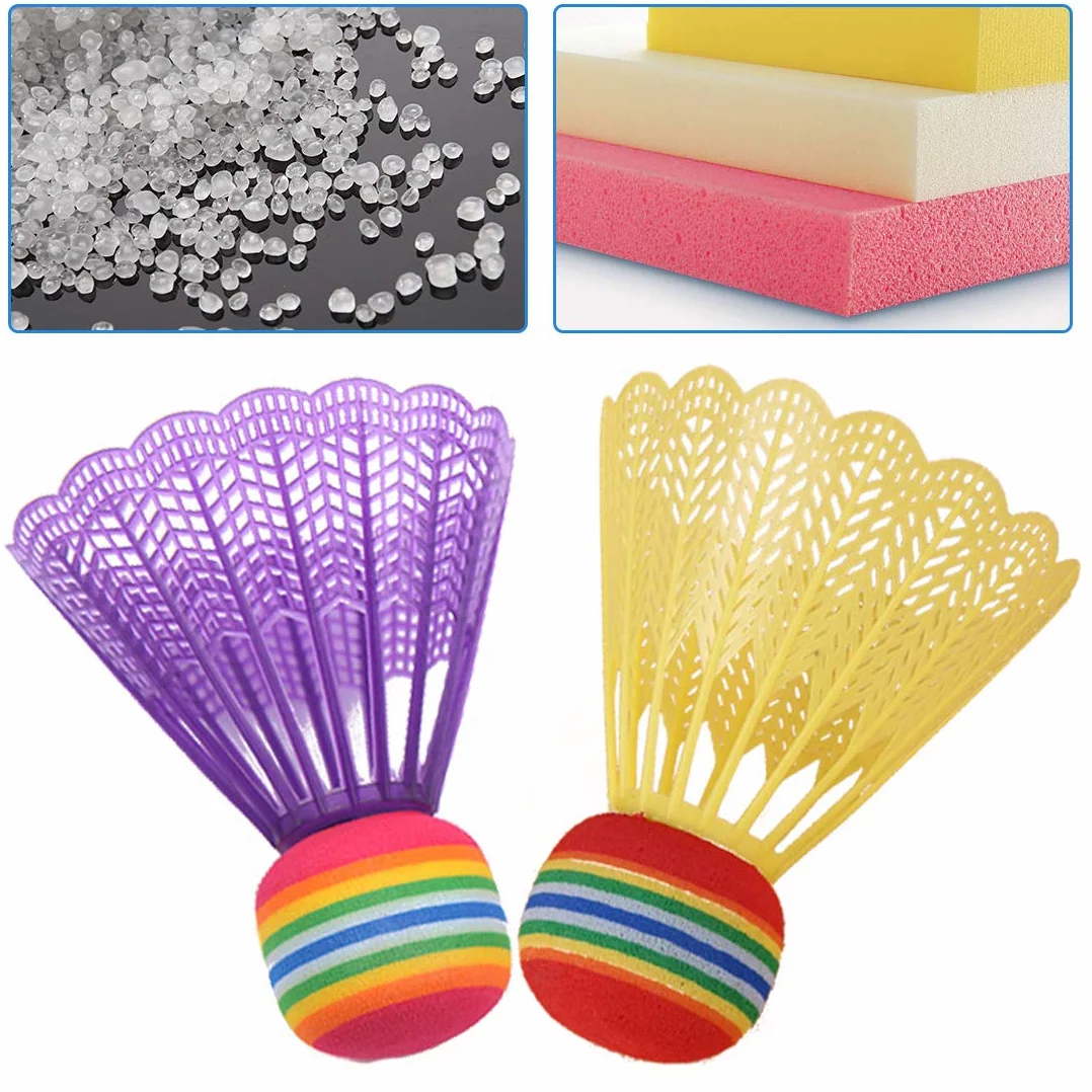 Volantes de Bádminton O-Kinee 10 Piezas Plástico de Colores con Estabilidad y Durabilidad para Entrenamiento