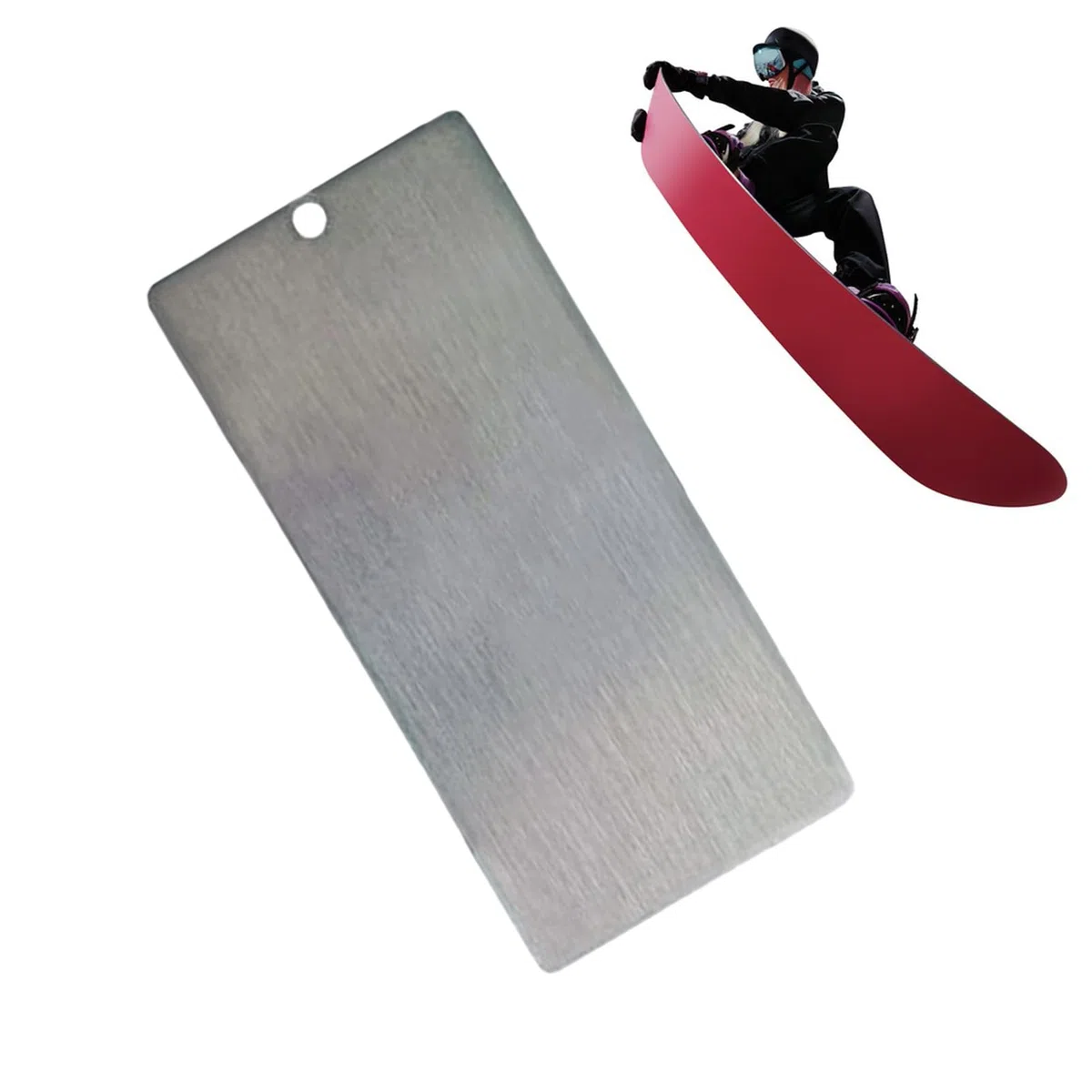 Rascador de de esquí, Kit de de Snowboard de Acero Inoxidable, Herramienta de Snowboard con Material portátil, Accesorio de Encerado Resistente, Herramienta de Mantenimiento de fácil Uso