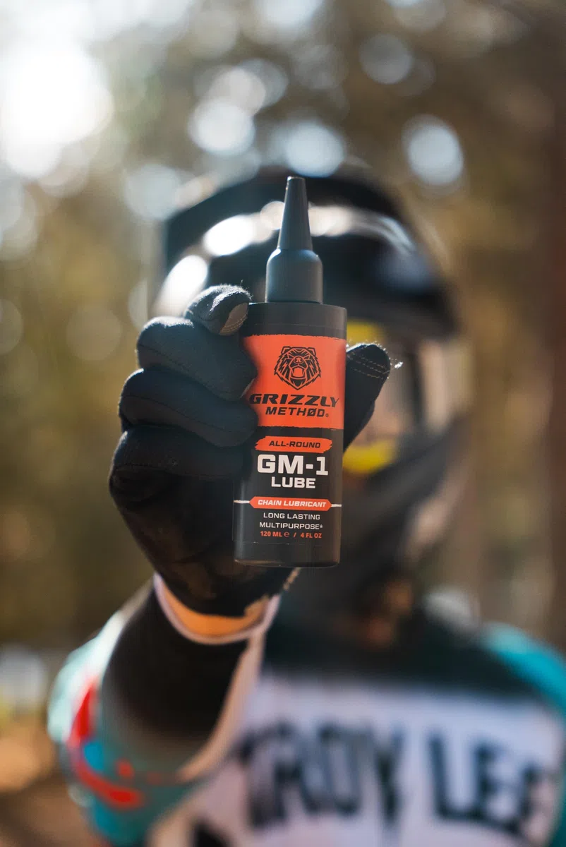 Aceite Sintético Cadena Bicicleta 120ml | Multiusos y Antidesgaste | Grizzly Method GM-1 Lube | Todo Clima y Lluvia | MTB, Carretera y E-Bike