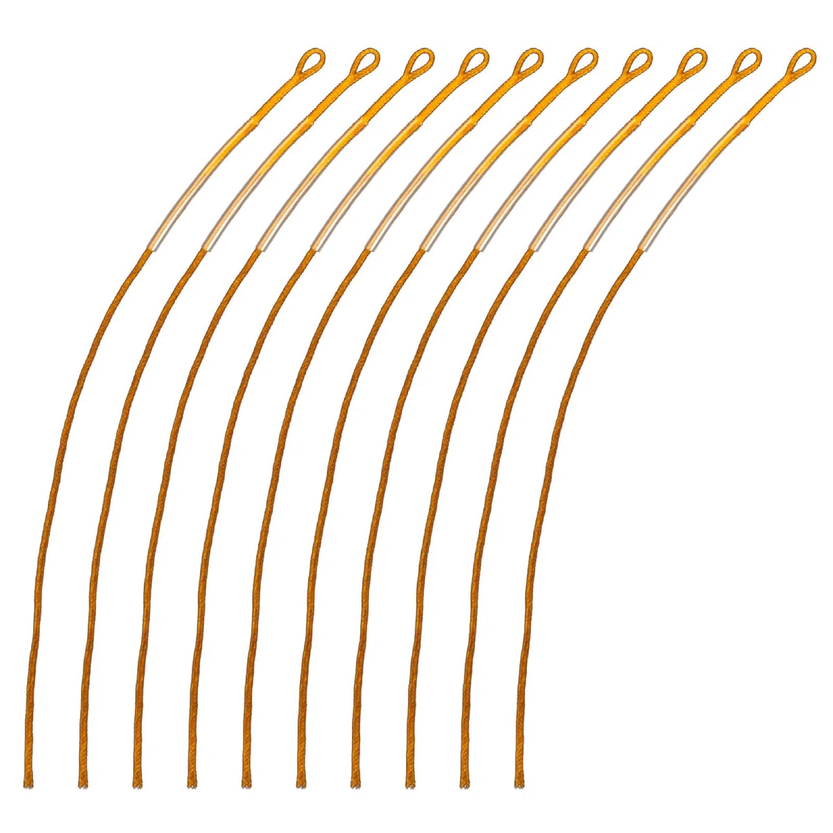 Conector trenzado de pesca con mosca, resistente al desgaste, 20/30/50 libras, 10 unidades/paquete de conectores de línea de mosca de nailon trenzado para conectores de pesca con mosca