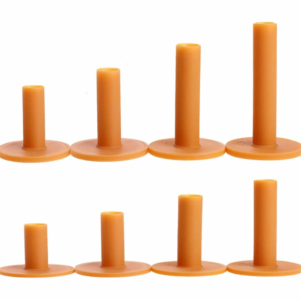 GERUI 8 piezas Golf Tees de goma para Driving Range, diferentes tamaños 35-80 mm