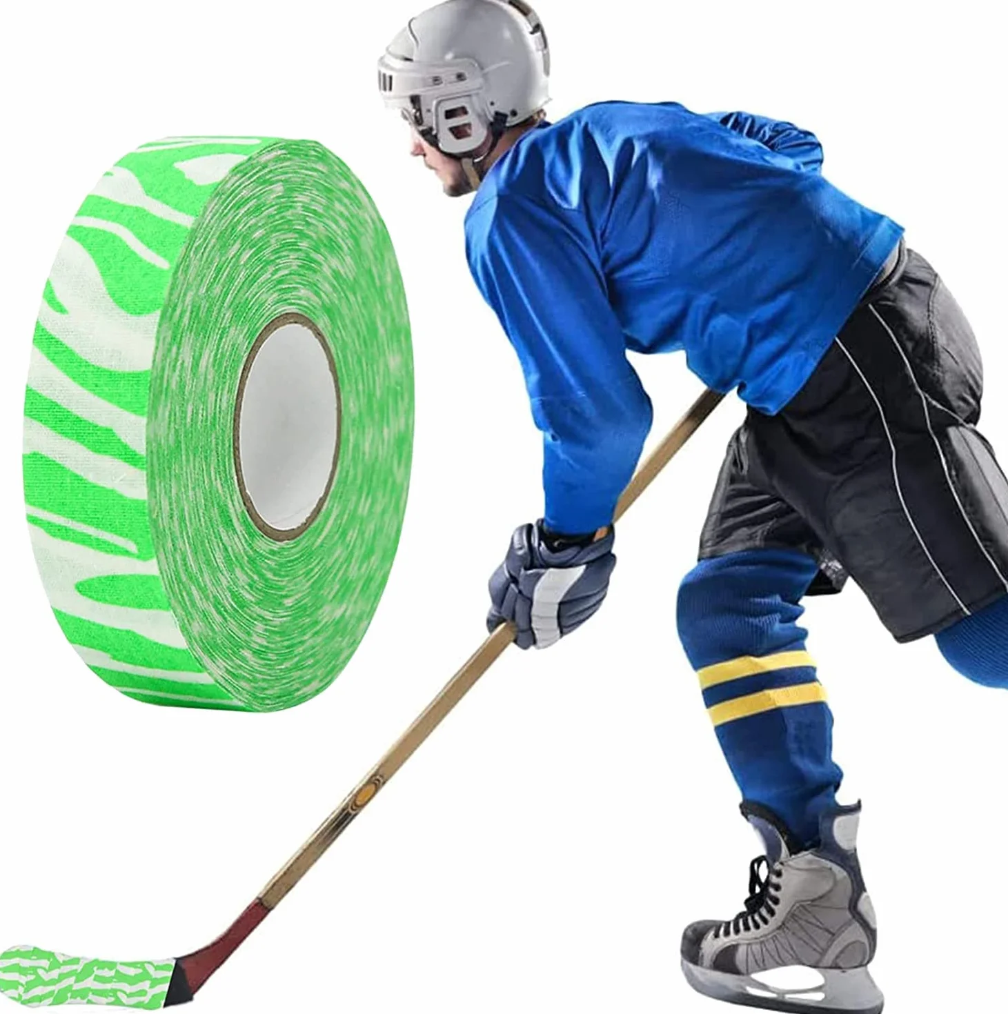 Cinta Adhesiva de Camuflaje para Raquetas de Tenis 2,5 Cm x 25 M (Verde)