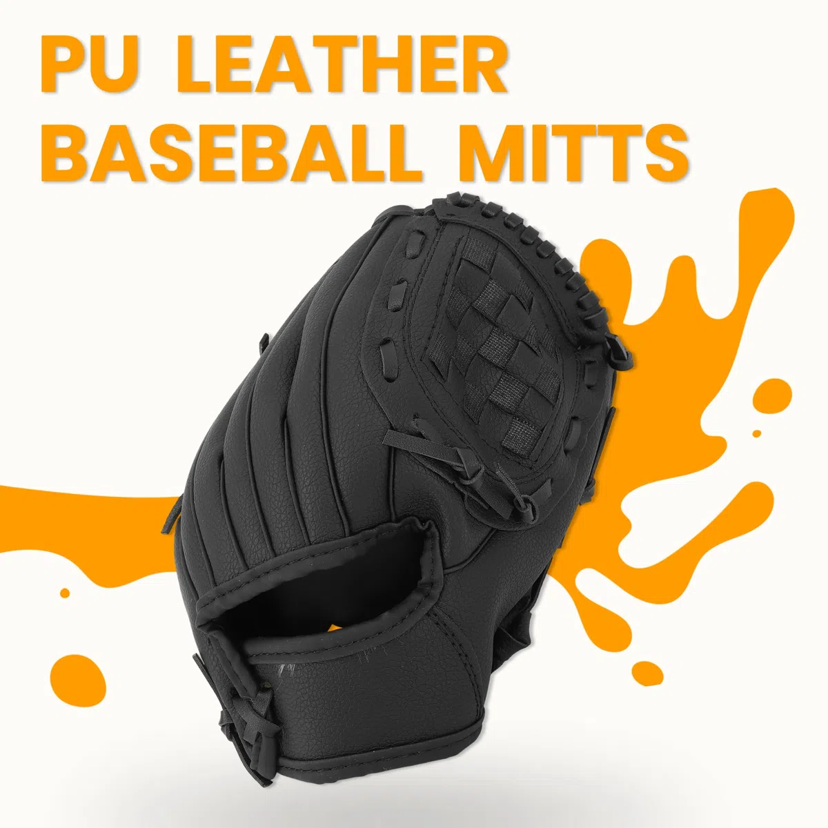 Guante de béisbol ergonómico de piel sintética, guantes de béisbol suaves, guantes de campo profesional, guantes de sóftbol para jóvenes y adultos