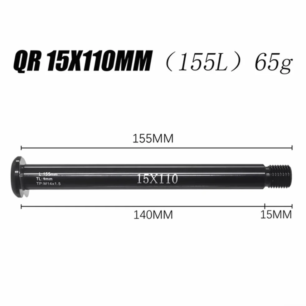 Eje pasante de horquilla delantera compatible con FOX SC32/34/36, pincho QR de 15 mm, accesorio de bicicleta de aluminio (FOX QR15 x 110 mm)