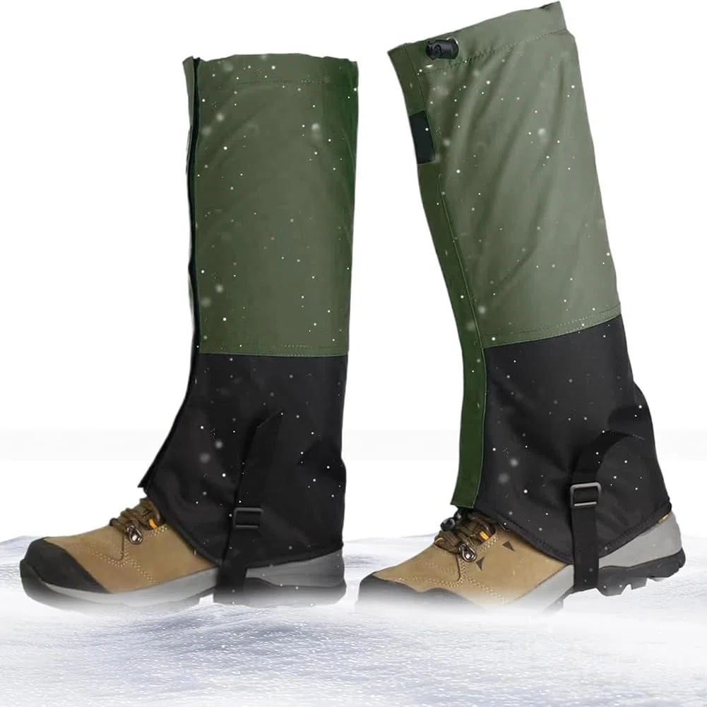 de Senderismo con Polainas Impermeables, Polainas Anti Serpientes Ajustables, Envolturas para Piernas, Protección Mordeduras de Serpiente, Cubiertas para Botas de Nieve y Senderism