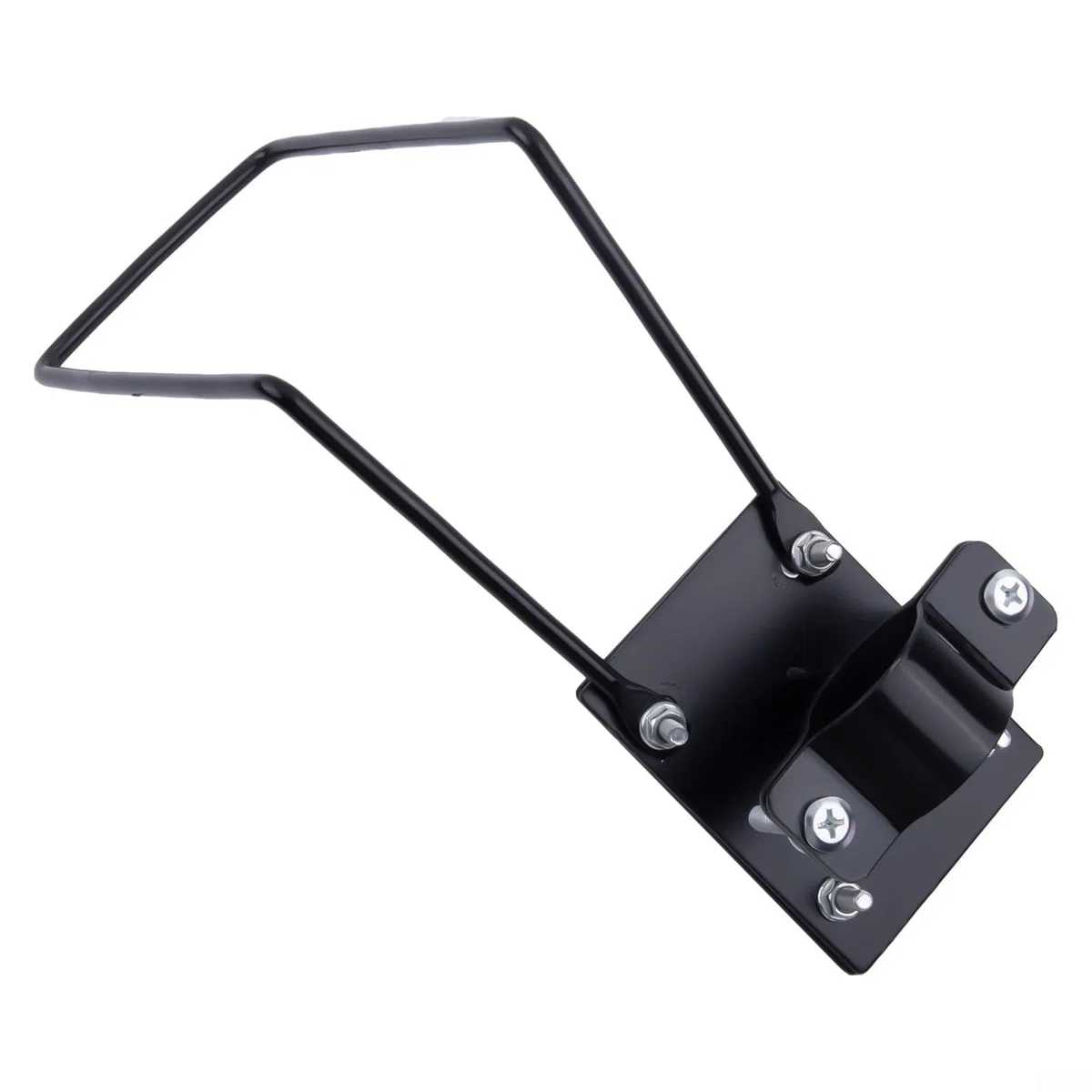 Soporte fijo para cesta de bicicleta, soporte de metal para cesta de bicicleta plegable para bicicletas de carretera y bicicletas de montaña