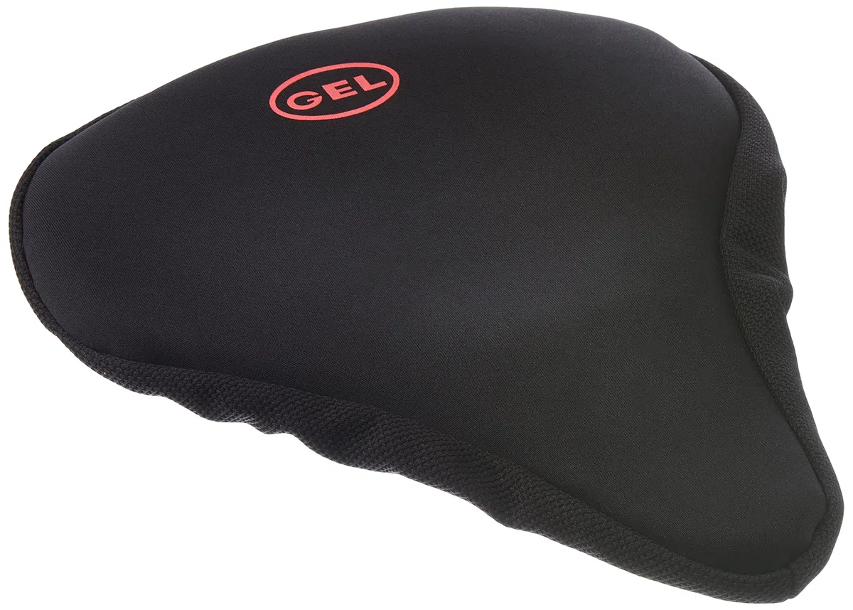 VELO Manta para silla de montar de gel estándar (ancha), negra, 260 x 235 mm.