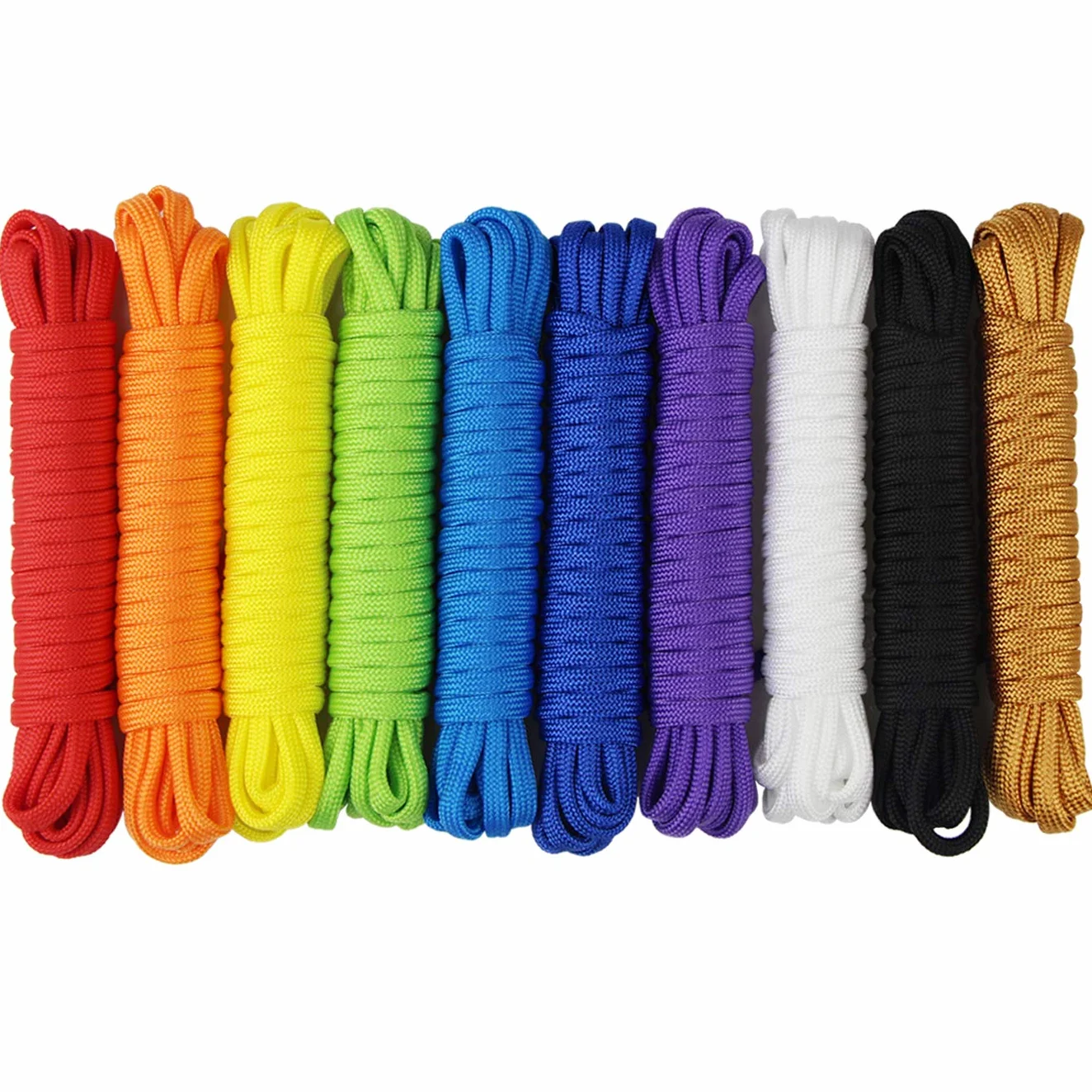 Pulseras Paracord Set 10pcs Colores para Aire Libre Camping Llavero