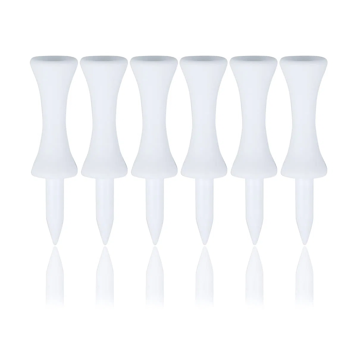 Golf Step Down - Tees de plástico para Castillo 100 Unidades(Blanco,51mm)