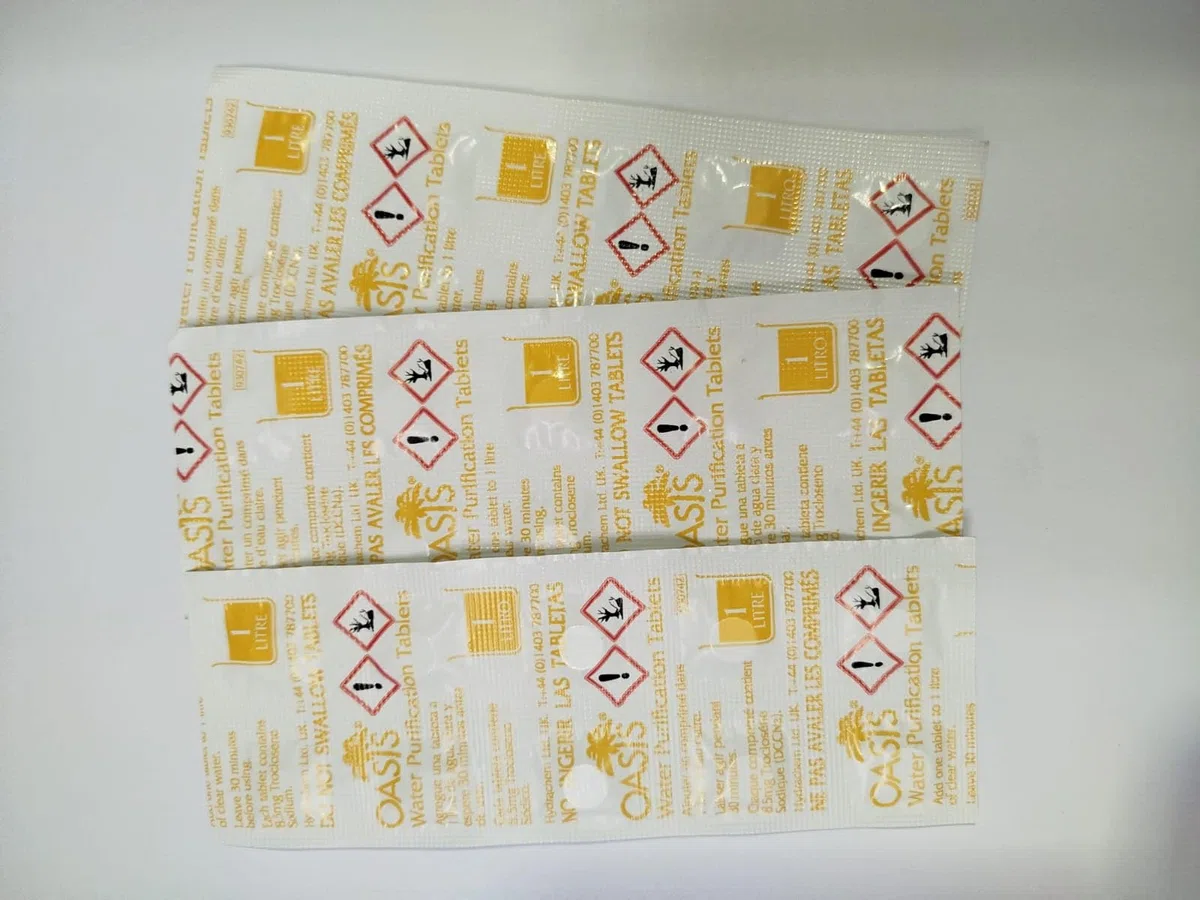 PASTILLAS PARA POTABILIZAR AGUA (30 unidades)