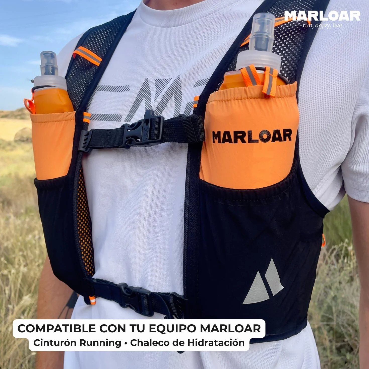 Soft Flask 500ml Botella Plegable Silicona Pack 2 Unidades para Running Trail Running Ciclismo Senderismo BPA Free AZUL 250 ML
