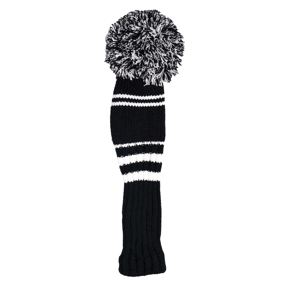Longridge Funda para Cabeza de Conductor con Pompones, Color Negro y Rojo
