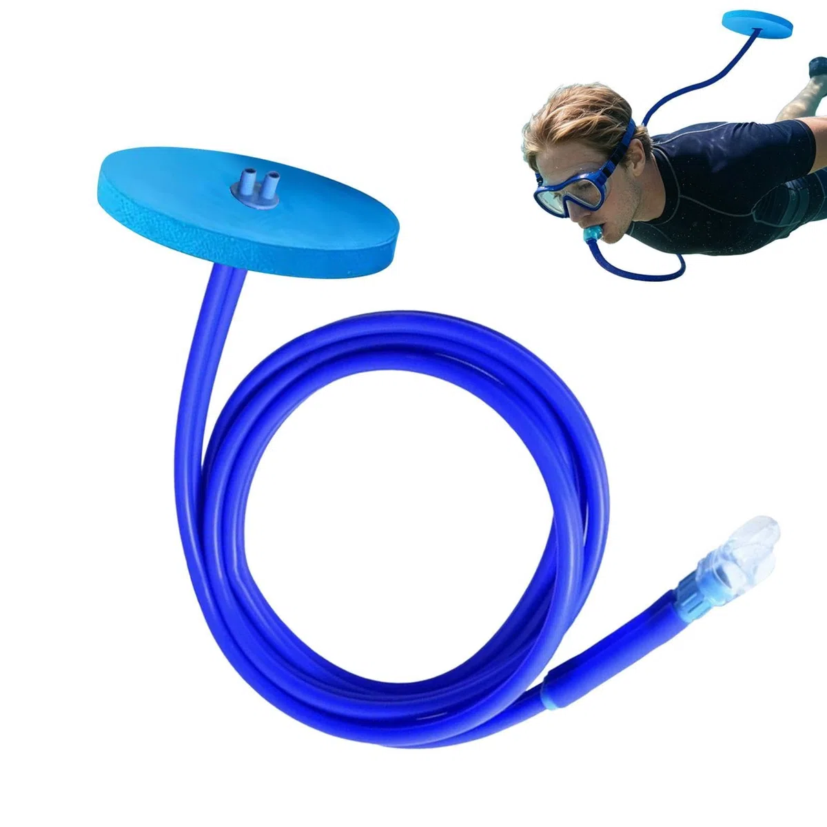 Genérico Tubo Snorkel Totalmente Seco | Snorkel Extendido Cómodo - Tubo De Respiración Subacuático | para Hombre Adulto Joven Adolescente Principiante Apnea Buceo Deportes Acuáticos Subacuáticos