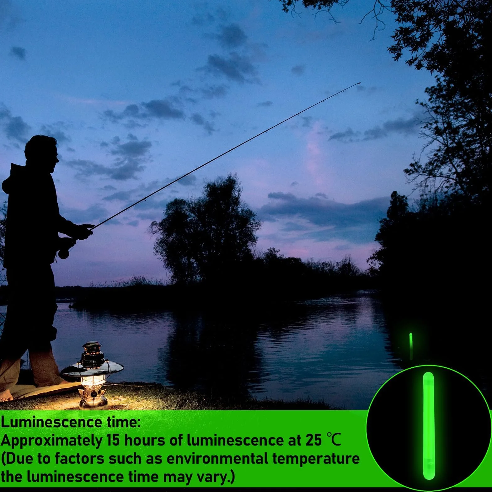 GOMETY 100 unidades de luz nocturna para pesca de 4,5 mm, barras luminosas LED para cañas de pescar, pesca nocturna, varillas luminosas para nadadores, nadadores, puntas de caña, varillas