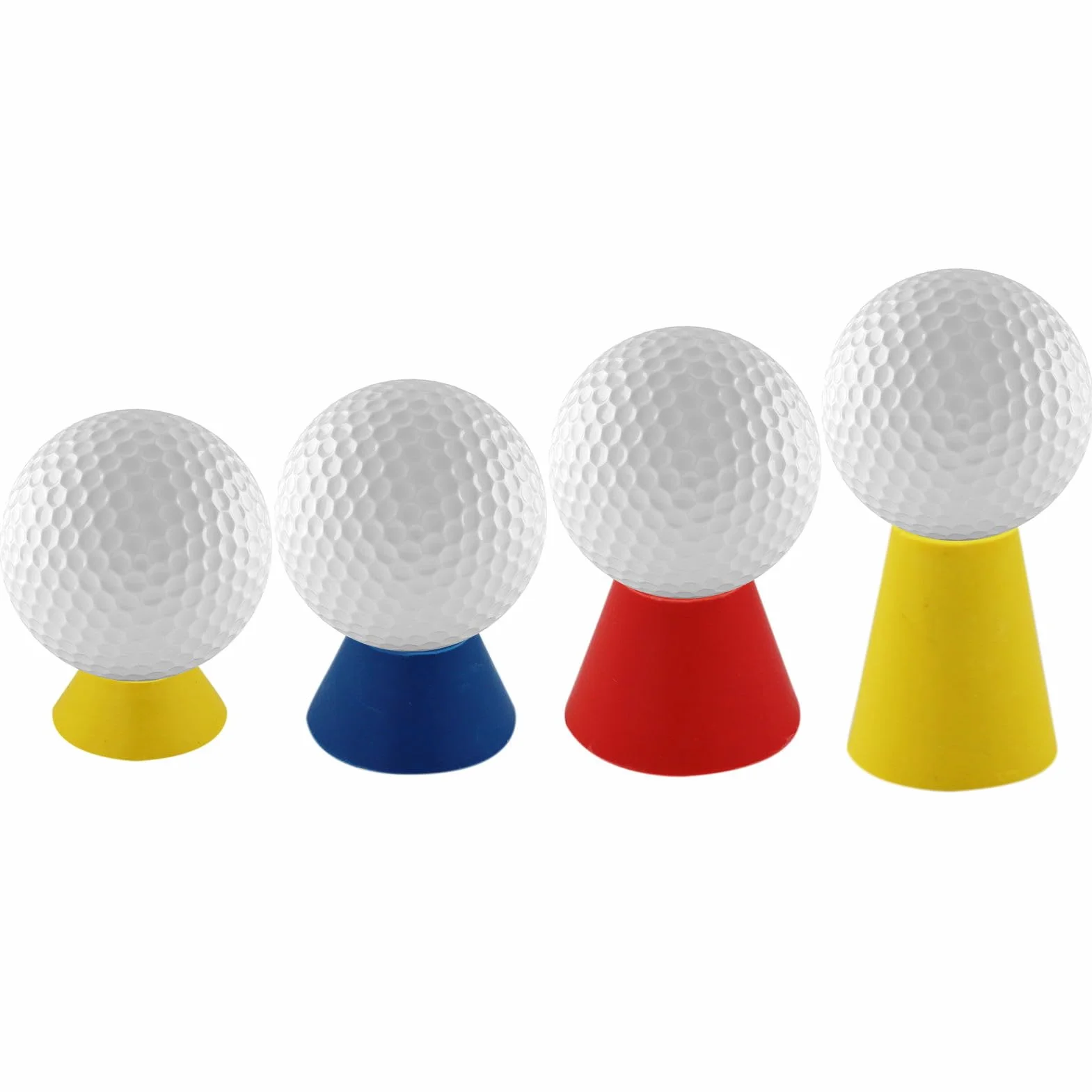 Tees Golf Goma 16 Piezas Multicolor Alturas Jumbo Resistentes Desgaste Duraderas Portátiles