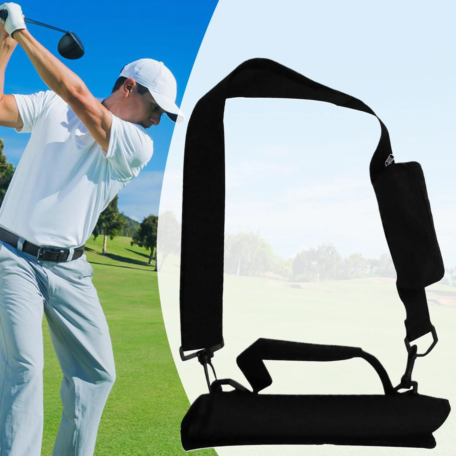 Bolsas De Palos De Golf para Hombres | Bolsas De Golf Portátiles - Impermeable Y Plegable con Capacidad para 8-10 Palos Destinada A Entrenamiento En Interiores Deportes De Campo Y Estudiantes