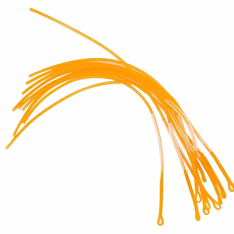 1 Unids Línea Trenzada de Pesca con Mosca Leader Loop Conectores para Pesca con Mosca(Amarillo 3LB) sedal