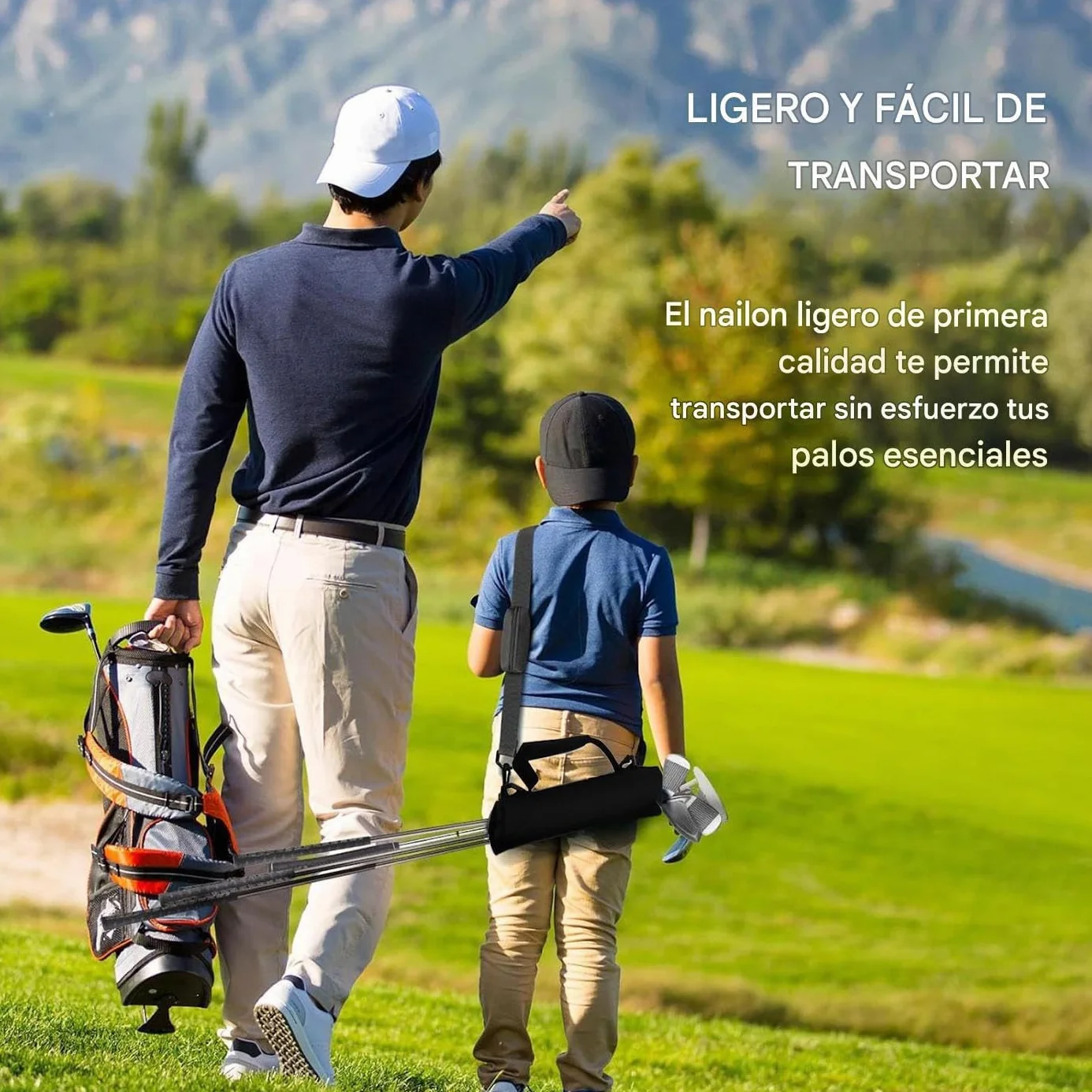 Bolsas De Palos De Golf para Hombres | Bolsas De Golf Portátiles - Impermeable Y Plegable con Capacidad para 8-10 Palos Destinada A Entrenamiento En Interiores Deportes De Campo Y Estudiantes