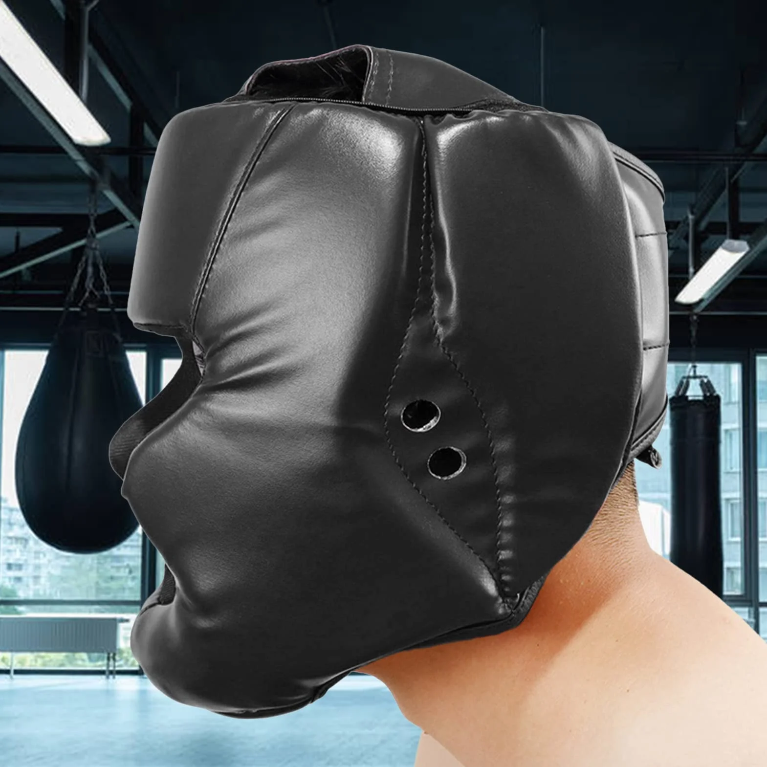 Casco Boxeo MMA Entrenamiento Protector Cabeza Integral Sparring Muay Thai Kickboxing