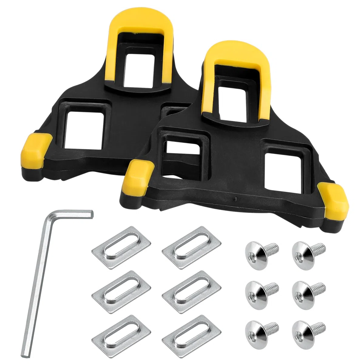 Calas de Bicicleta de Carretera, calas de Ciclismo compatibles con Shimano SPD SL, aptas para Pedales de Carretera y Zapatillas Ciclismo Carretera, Compatible con SM-SH10 SM-SH11 SM-SH12
