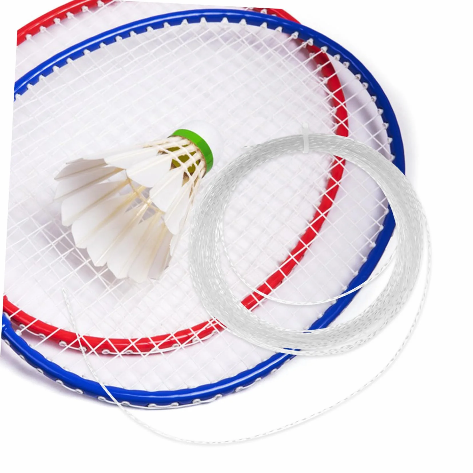 Toyvian Cuerda de Reemplazo para Pala de Bádminton de Nailon Blanco, Fácil de Usar, Adecuada para Entrenamiento de Principiantes, Resistente y Amortiguadora