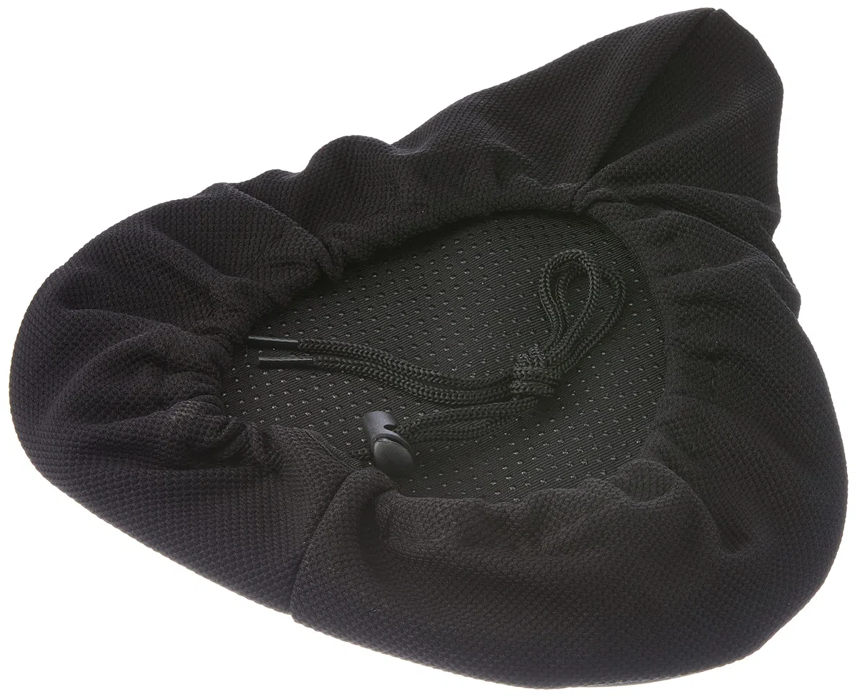 VELO Manta para silla de montar de gel estándar (ancha), negra, 260 x 235 mm.