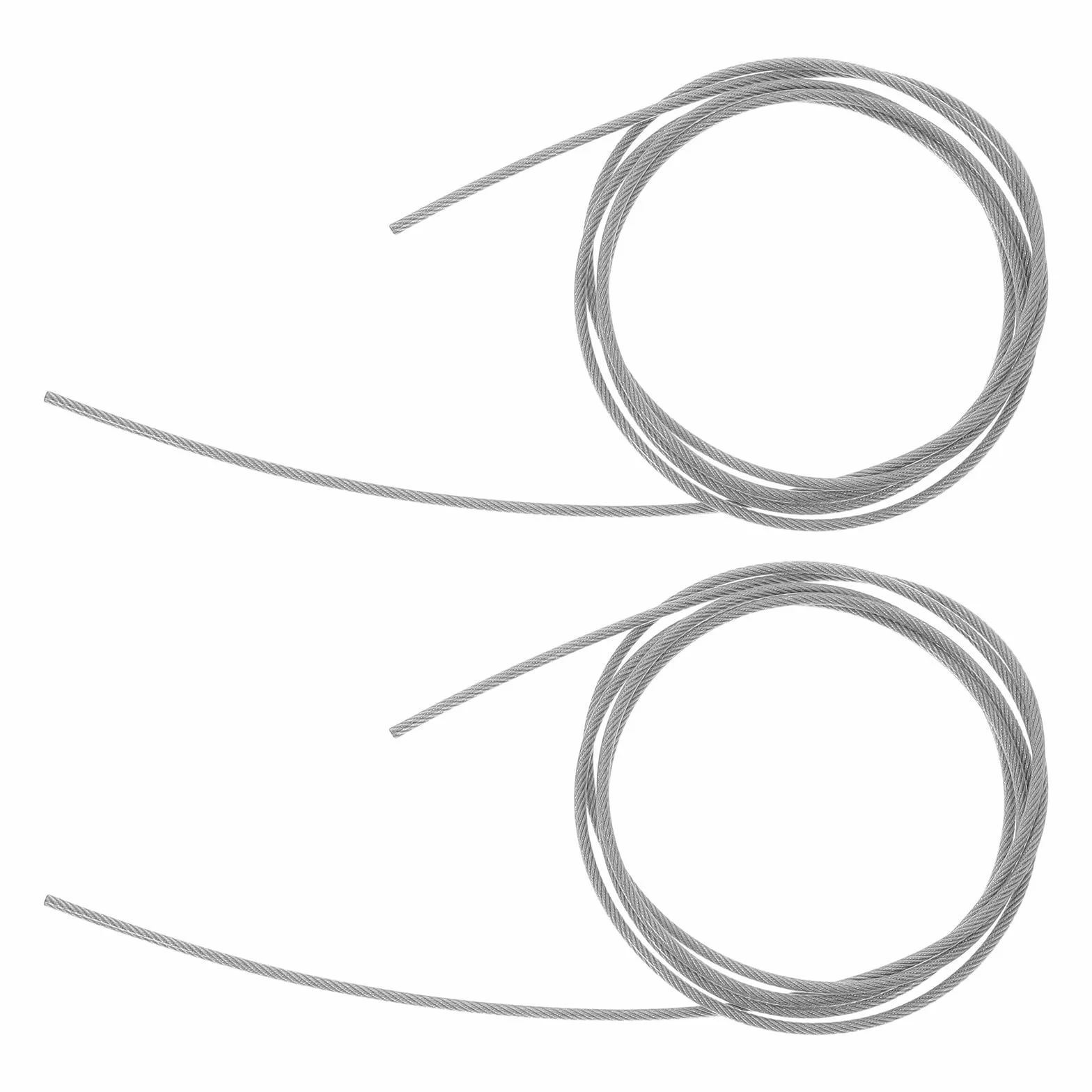 STOBAZA Cuerda para Red de Baloncesto, Cable de Acero Duradero en 2 Piezas, Accesorio de Fijación