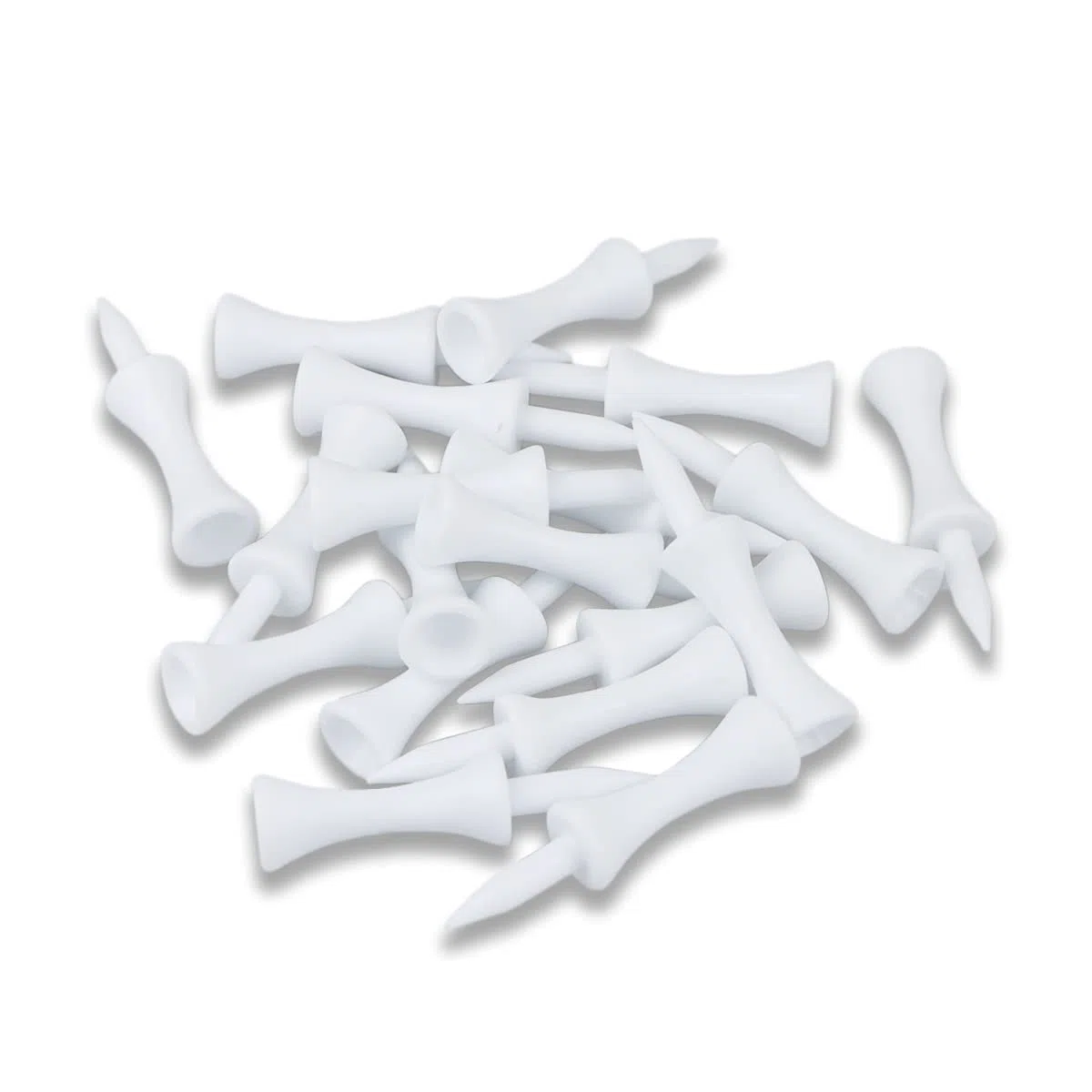 Golf Step Down - Tees de plástico para Castillo 100 Unidades(Blanco,51mm)