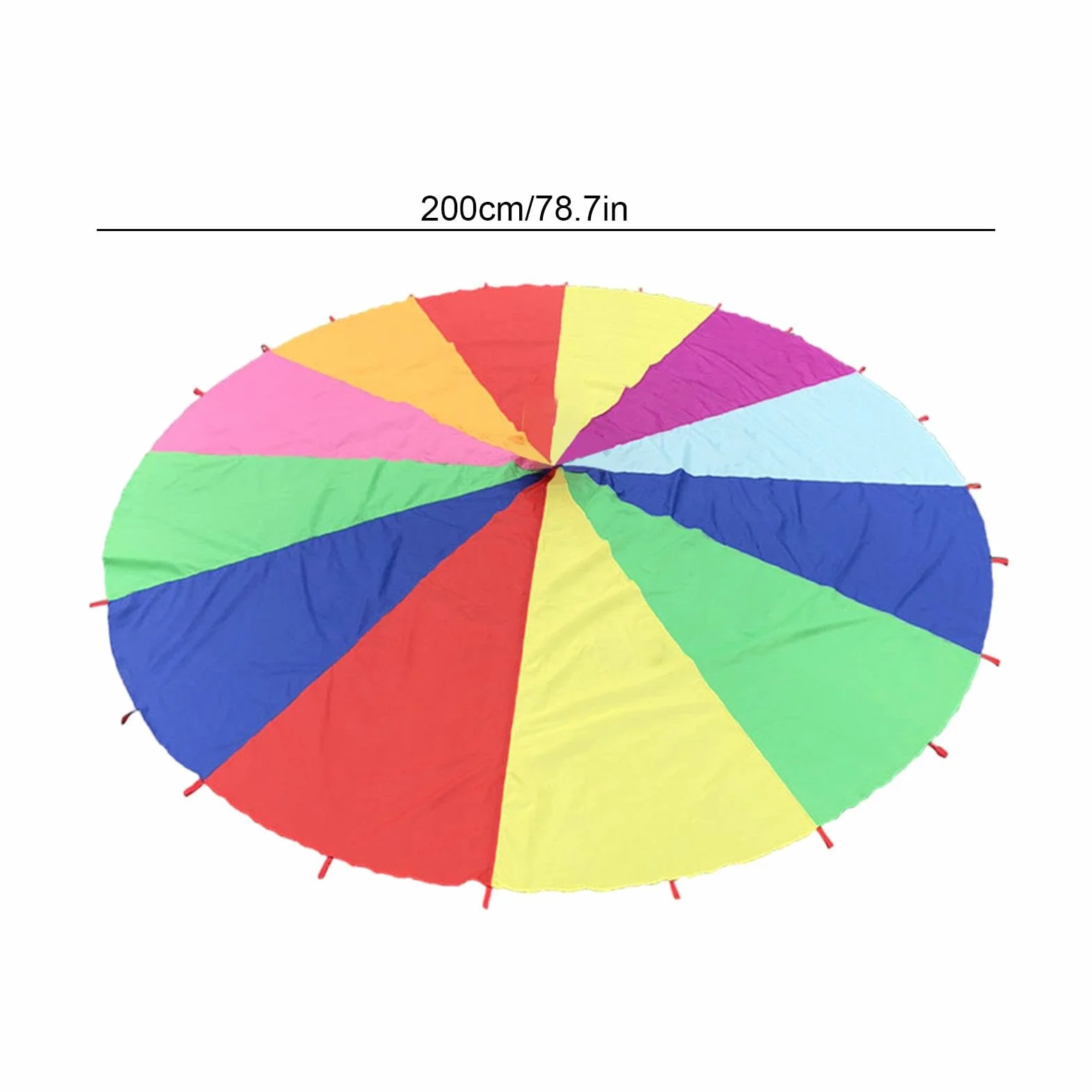 Play Parachute Paracaídas para Niños Multicolor 6 Pies con 10 Pelotas XL 12 Alas
