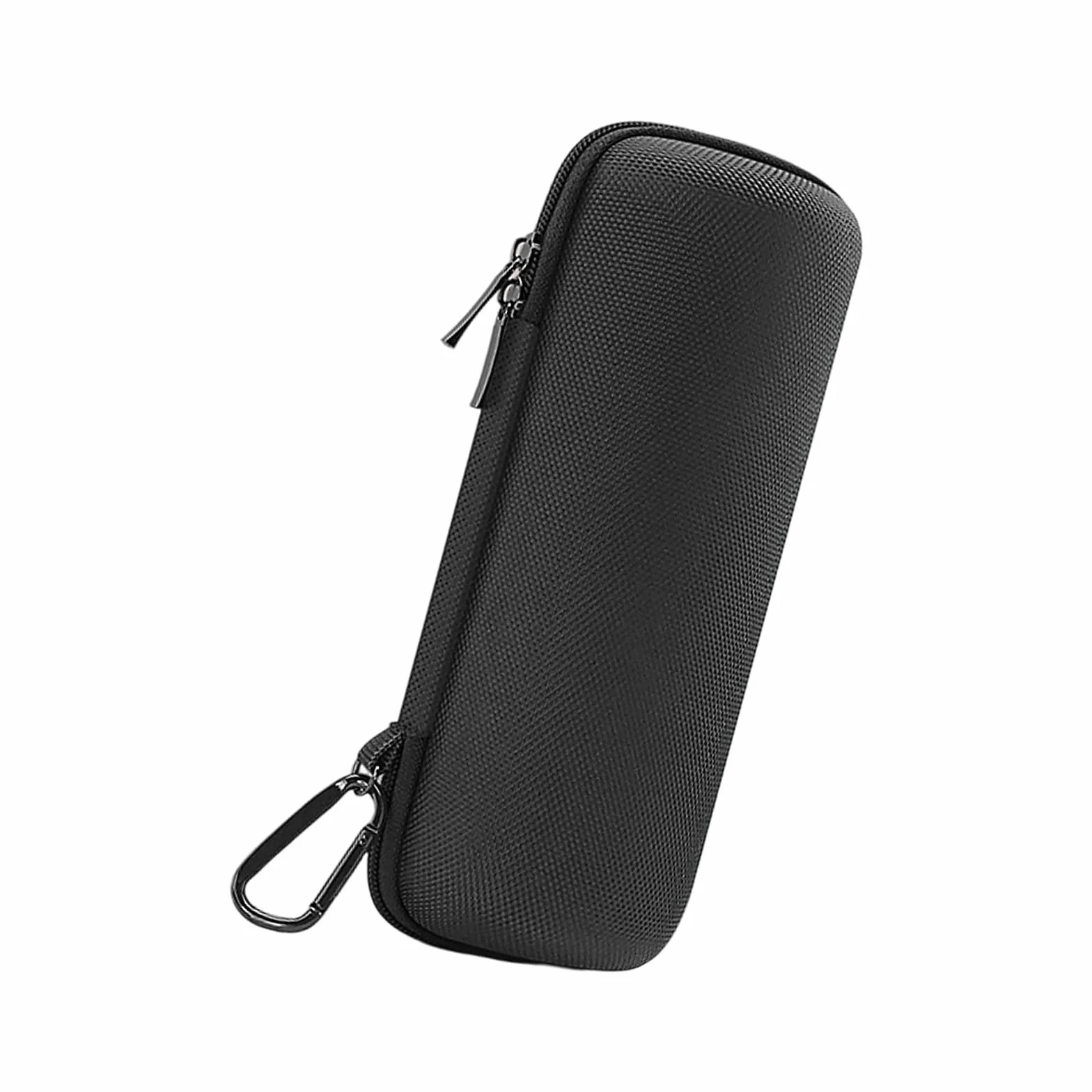 Estuche de accesorios de bádminton de alta capacidad para volantes forrado interior con clip de metal, cubo de almacenamiento