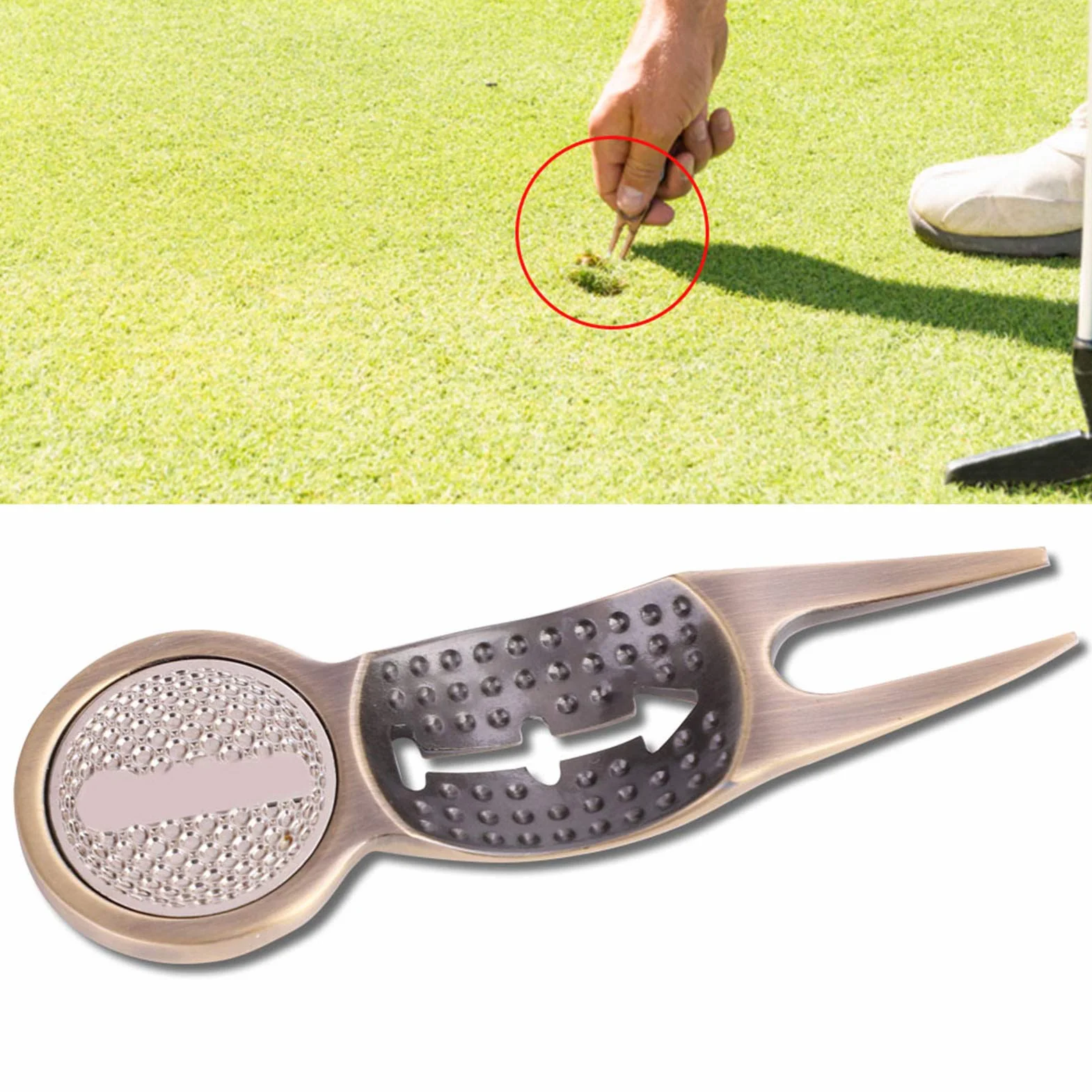 Dioche Golf Pitch Fork Divot Tool Green Repair Gift