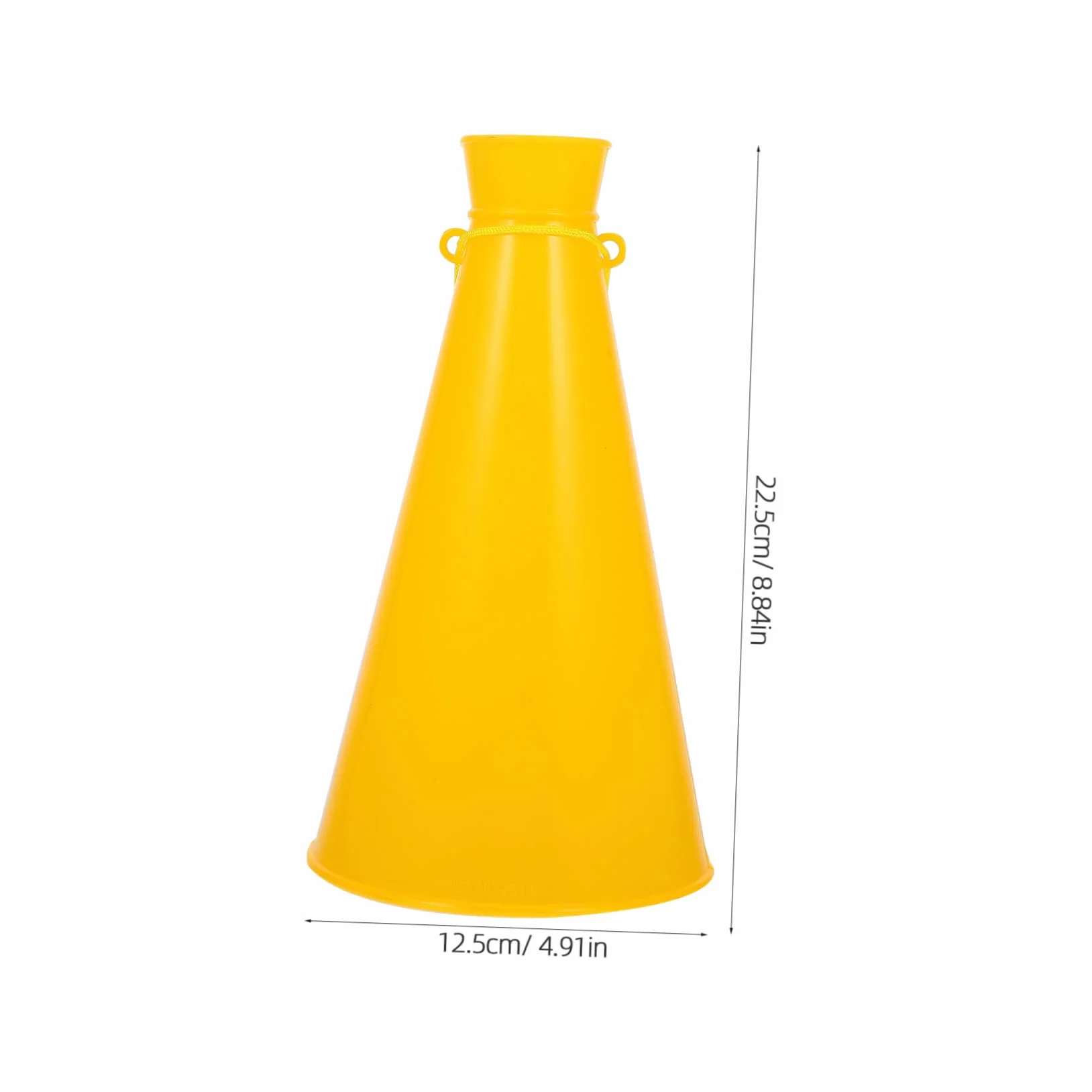Megáfono Animador Plástico Portátil Amarillo para Fiestas Deportivas