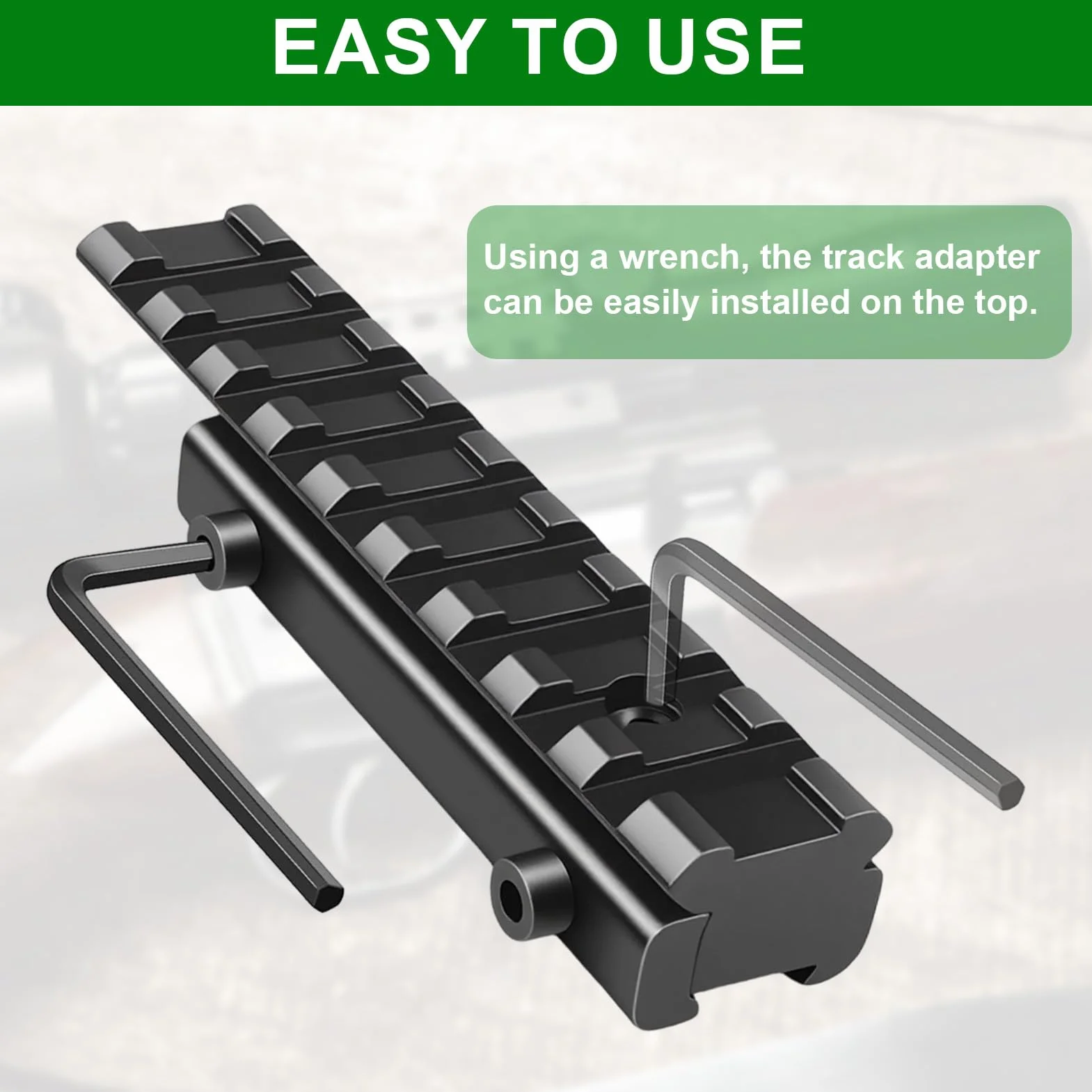 Convertisseur de Montage AR 11 mm Queue d'aronde Vers 20 mm Picatinny Rail Adapter Aluminium