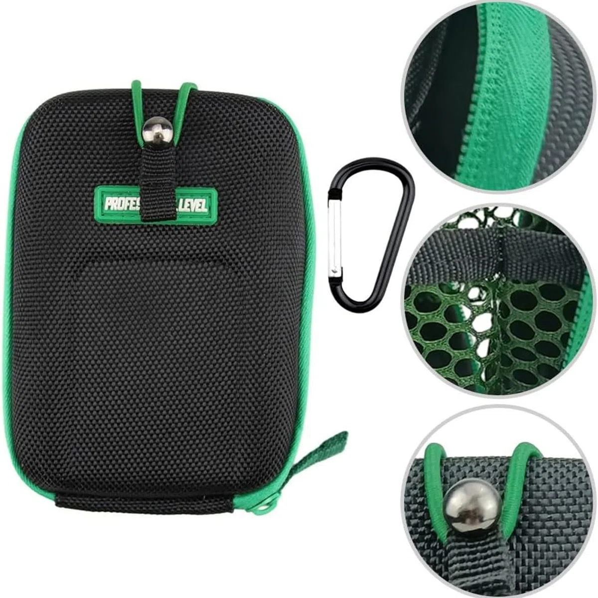 Estuche Medidor Golf – Bolsa de Transporte, Funda Protectora, Caja Compacta EVA | Funda Impermeable Range Finder Golf con Clip, Correa Cinturón, Portátil Exterior