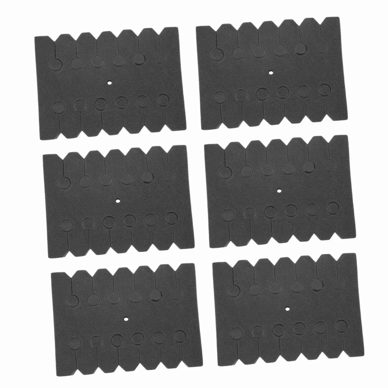 Soporte para Portaflechas de Espuma Negra Rectangular Multifuncional, Paquete de 6 Unidades