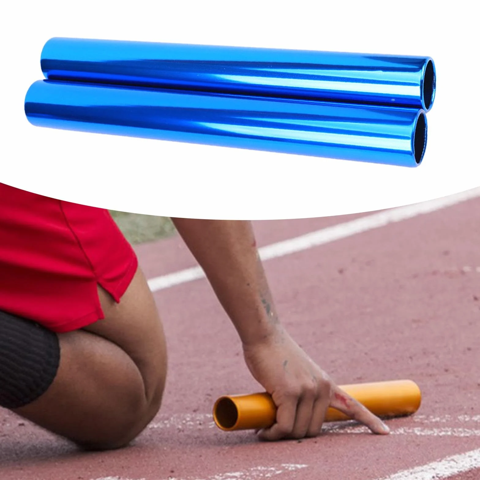 2 Palos de de Aleación de Aluminio, Herramientas Deportivas, 29 Cm de Longitud, Resistentes, Reutilizables, para Práctica de Carreras Y Entren