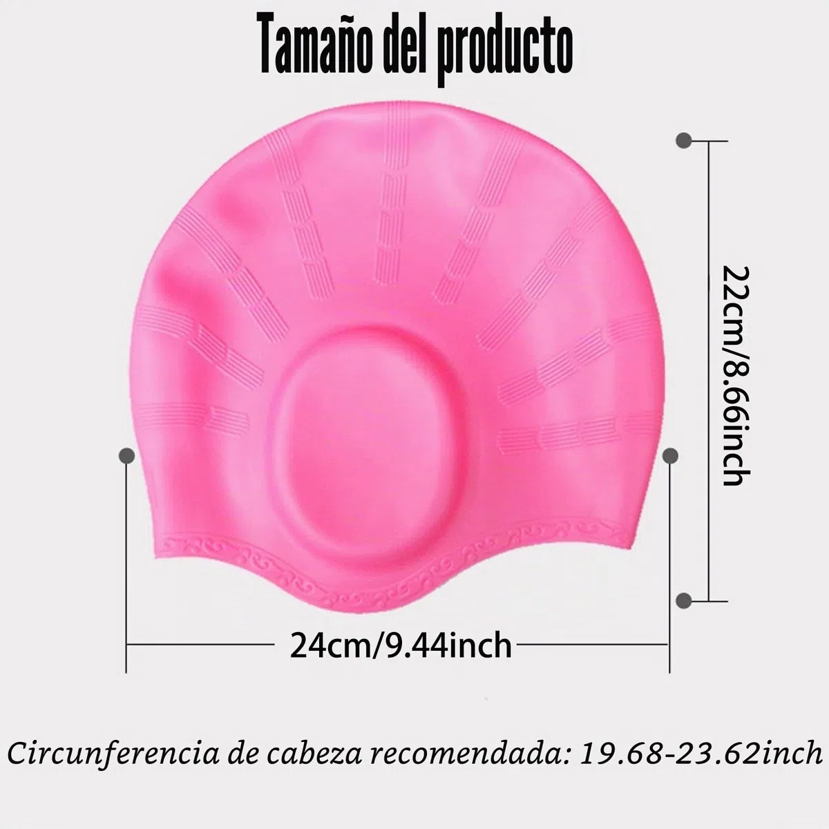 2unidades Gorro Piscina Protecion de Oido 3D,Antideslizantes Gorro de Baño,Gorros de Natación,Gorros de Natación Impermeable de Silicona,Gorroes de Natacións Apto para Diferentes Peinados