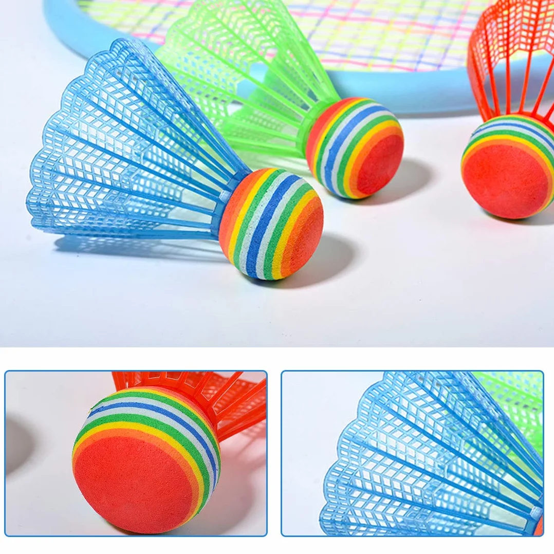 Volantes de Bádminton O-Kinee 10 Piezas Plástico de Colores con Estabilidad y Durabilidad para Entrenamiento
